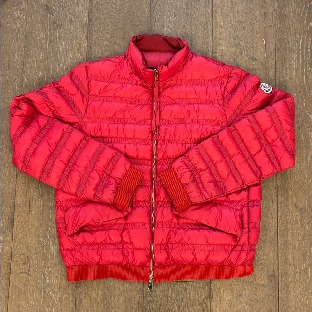 Moncler Vibrant Red Quilted Jacket